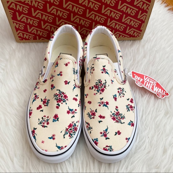 Vans Floral Slip On Women’s Sneakers - Picture 3 of 6